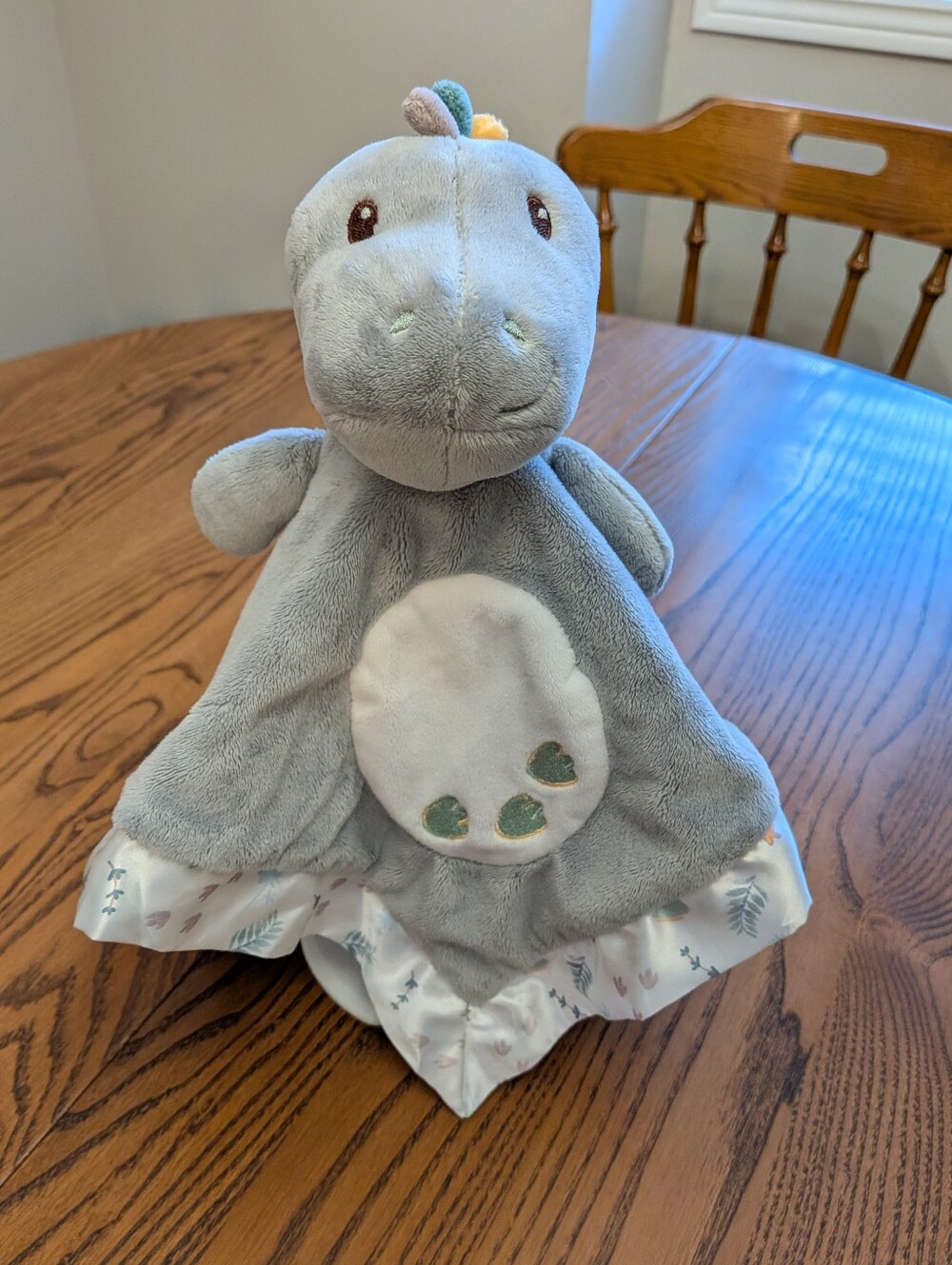 Douglas Baby Plush Green Hippo Comfort Blanket - Soft Lovey. Security Blanket